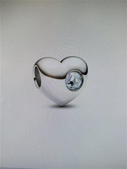 Charm Pandora Donna in Argento Cristallo artificiale 794161C03 - 794161C03